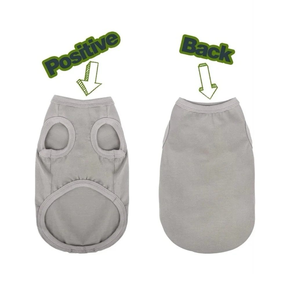 New Pup's Wardrobe: Sleek Solid-Colored Dog Shirt Tank Top, Perfect for‎ size XL